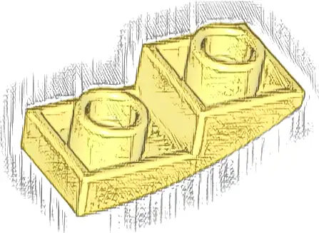 Slope, Curved 2 x 1 x 2/3 Inverted
