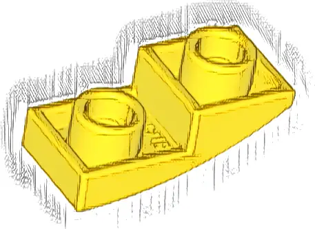Slope, Curved 2 x 1 x 2/3 Inverted