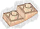 Nachylenie, Zaokrąglone 2 x 1 x 2⁄3 Odwrócone