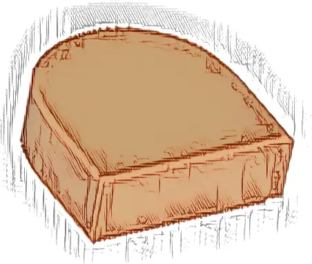 Tile, Round 1 x 1 Half Circle Extended