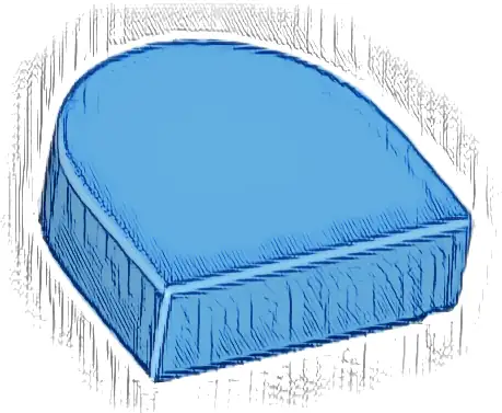 Tile, Round 1 x 1 Half Circle Extended