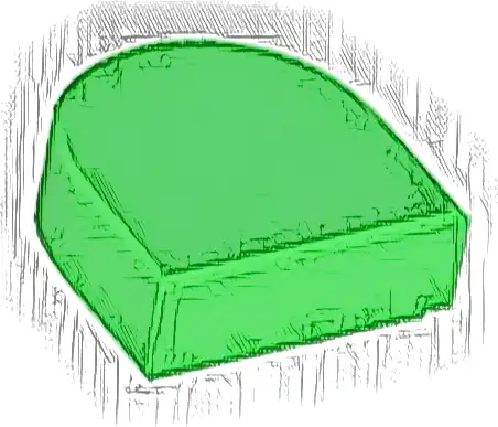 Tile, Round 1 x 1 Half Circle Extended