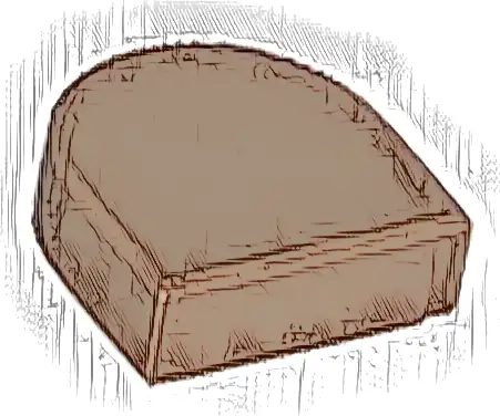 Tile, Round 1 x 1 Half Circle Extended