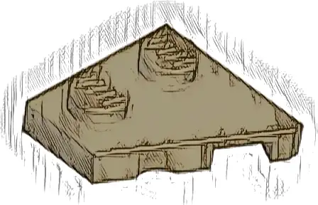 Wedge, Plate 2 x 2  Left