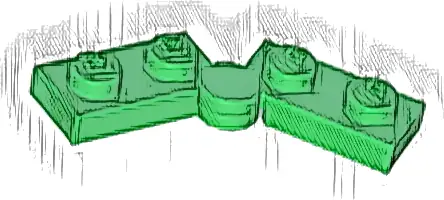 Hinge Plate 1 x 4 Swivel (2429 / 2430)