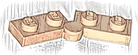 Hinge Plate 1 x 4 Swivel (2429 / 2430)