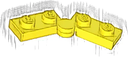 Hinge Plate 1 x 4 Swivel (2429 / 2430)