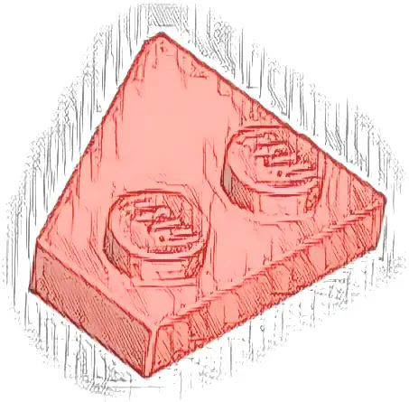 Wedge, Plate 2 x 2  Right