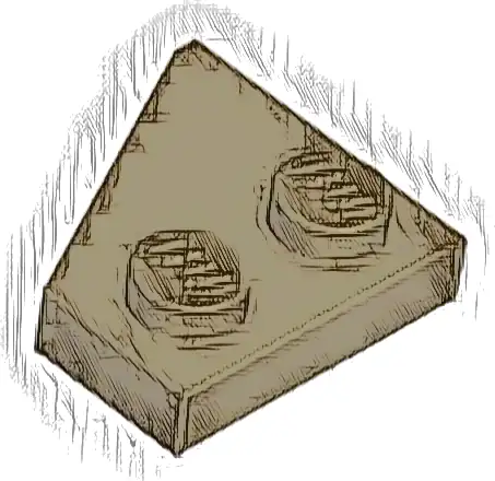 Wedge, Plate 2 x 2  Right