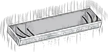 Tile 1 x 4 with Black Eyelashes Pattern