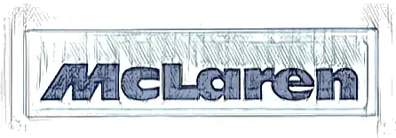 Tile 1 x 4 with Black 'McLaren' Pattern (Sticker) - Set 10330