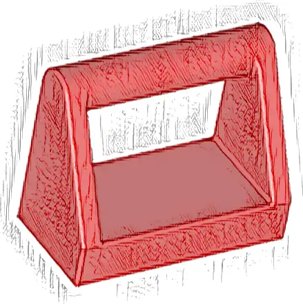 Tile, Modified 1 x 2 with Bar Handle