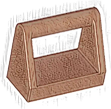 Tile, Modified 1 x 2 with Bar Handle