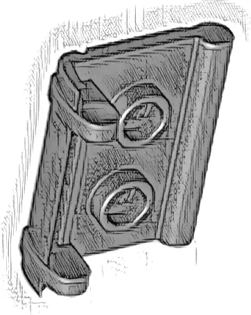 Minifigure, Utensil Book Binding with 2 Studs