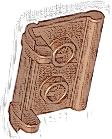 Minifigure, Utensil Book Binding with 2 Studs