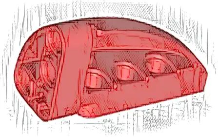 Technic, Panel Curved 5 x 3 x 2 Corner Quarter Ellipse, Right