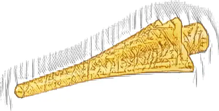 Minifigure, Weapon Spear Tip with Fins