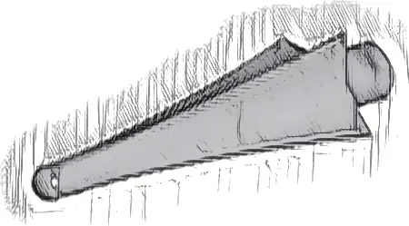 Minifigure, Weapon Spear Tip with Fins