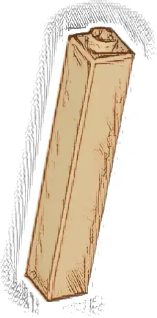 Brick 1 x 1 x 5 - Solid Stud