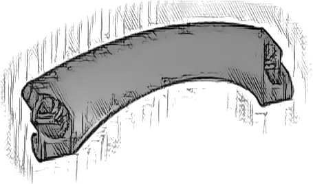 Technic, Panel Car Mudguard Arched #42 9 x 2 x 3 Rounded Top