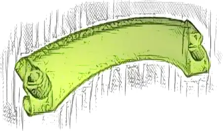 Technic, Panel Car Mudguard Arched #42 9 x 2 x 3 Rounded Top