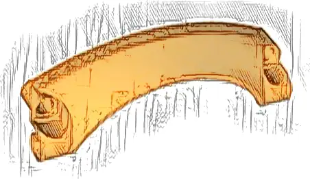 Technic, Panel Car Mudguard Arched #42 9 x 2 x 3 Rounded Top