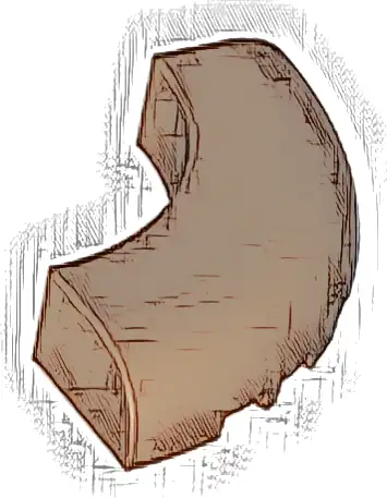 Brick, Round Corner 5 x 5 without Studs