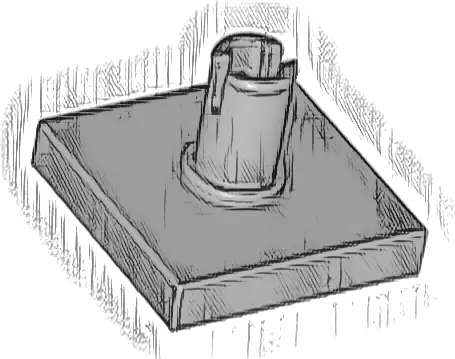 Tile, Modified 2 x 2 with Pin