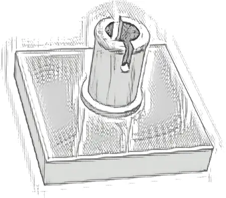 Tile, Modified 2 x 2 with Pin