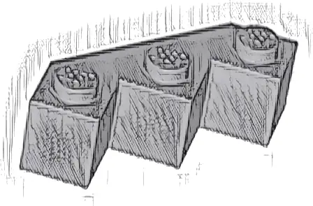 Brick, Modified Facet 3 x 3