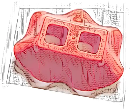 Minifigure Skirt Plastic