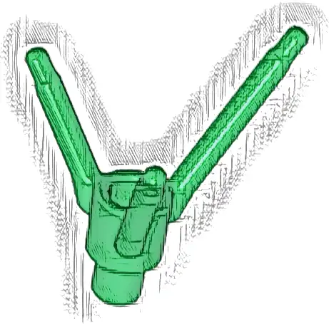 Plant Flower Stem with Bar Holder, Bar, and 3 Stems