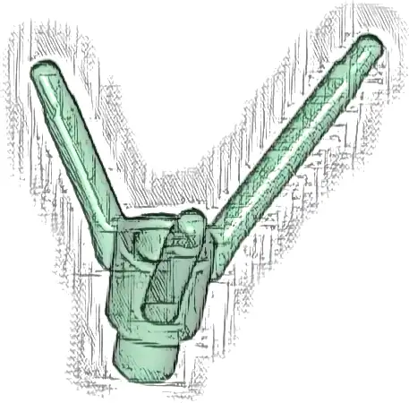 Plant Flower Stem with Bar Holder, Bar, and 3 Stems