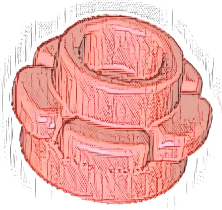 Plate, Round 1 x 1 with Flower Edge (5 Petals)