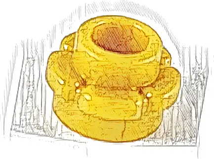 Plate, Round 1 x 1 with Flower Edge (5 Petals)