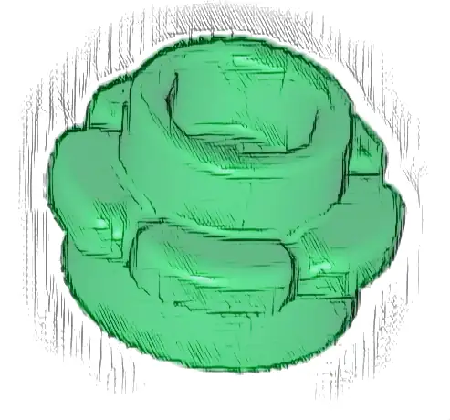 Plate, Round 1 x 1 with Flower Edge (5 Petals)