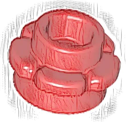 Plate, Round 1 x 1 with Flower Edge (5 Petals)