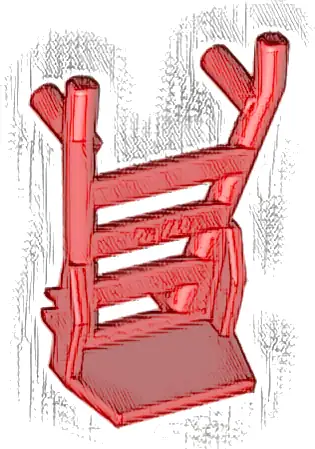 Minifigure, Utensil Hand Truck Frame