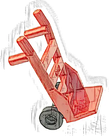 Minifigure, Utensil Hand Truck (2495 / 2496)