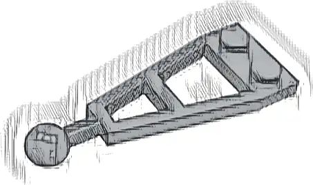 Plate, Modified 1 x 2 with Long Tow Ball