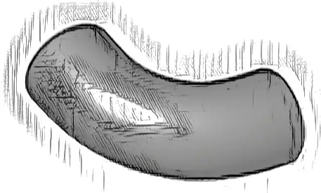 Brick, Round Tube 1 x 1 d. 90 degrees Elbow Macaroni - No Stud - Type 2 - Axle Hole