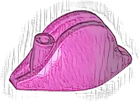 Minifigure, Headgear Hat, Pirate Bicorne