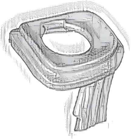 Minifigure Scarf Long Wrapped