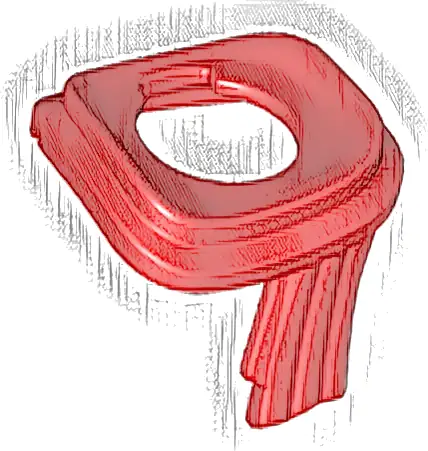 Minifigure Scarf Long Wrapped