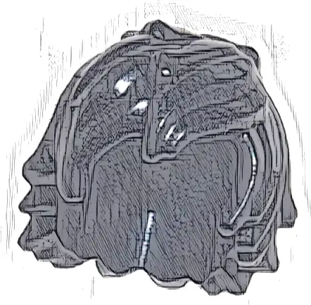 Minifigure, Hair Tousled with Long Bangs