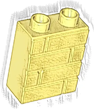 Duplo, Brick 1 x 2 x 2 with Masonry Profile