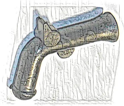 Minifigure, Weapon Gun, Flintlock Pistol