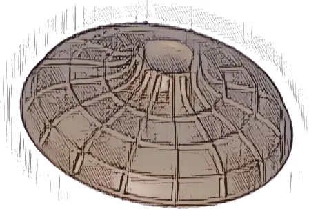 Minifigure, Headgear Hat, Conical Asian with Raised Center