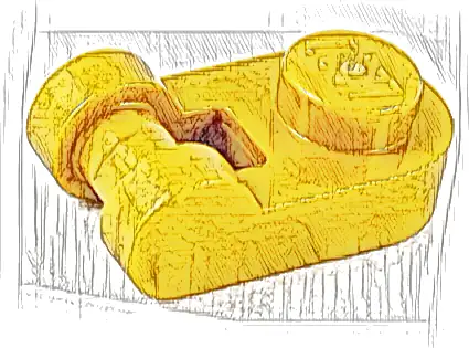 Plate, Round 1 x 1 with Bar Handle