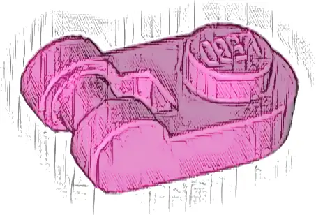 Plate, Round 1 x 1 with Bar Handle